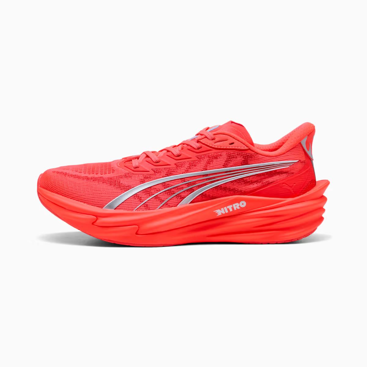 Tênis de Corrida Puma DEVIATE NITRO 4 - Vermelho - Masculino