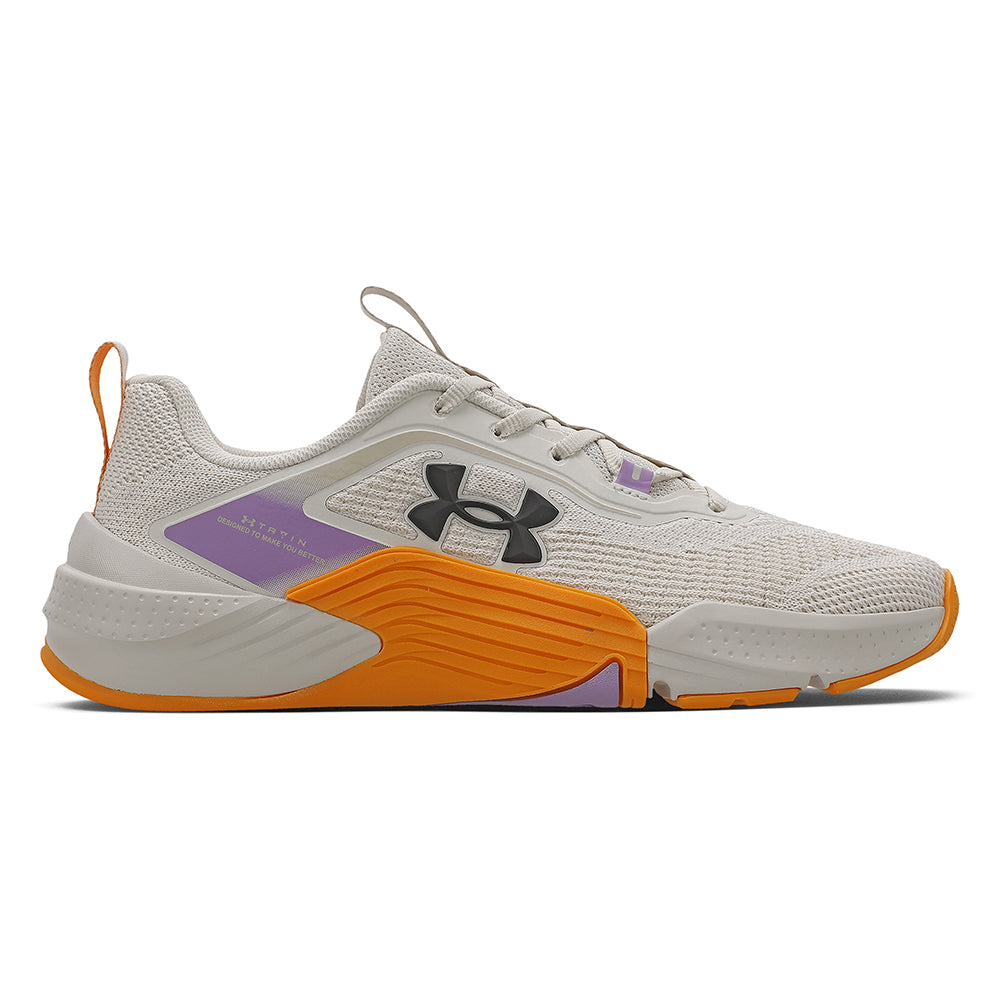 TENIS UNDER ARMOUR TRIBASE REPS 2  - BRANCO / LARANJA